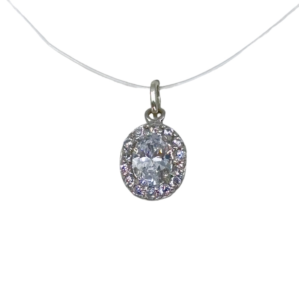 Sterling silver Cubic Zirconia pendant - GM1050